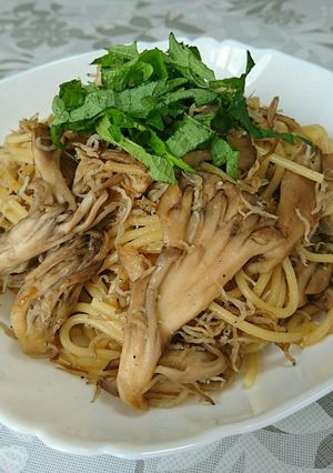 簡単 大葉香る舞茸としらすの和風パスタ♪-レシピのメイン写真