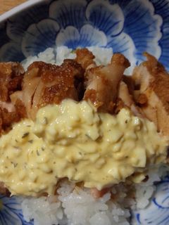 温かい酢飯で! チキン南蛮丼♪-レシピのメイン写真