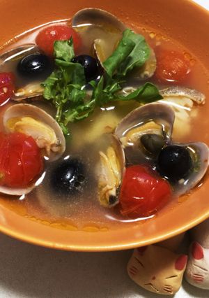 白身魚&アサリのアクアパッツァ♬-レシピのメイン写真