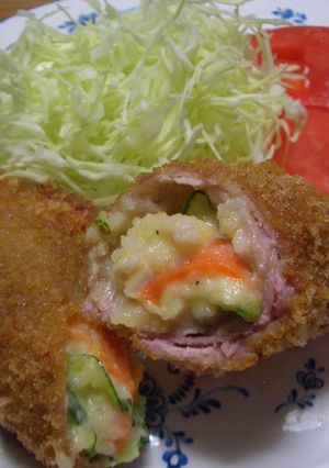 豚薄切りのポテトサラダフライ-レシピのメイン写真