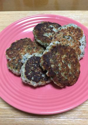 簡単離乳食！蓮根青のりハンバーグ家族も！-レシピのメイン写真