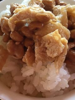 納豆と油揚げのご飯-レシピのメイン写真