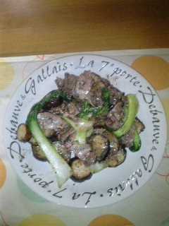 豚肉と青梗菜の黒ゴマオイスターソース-レシピのメイン写真