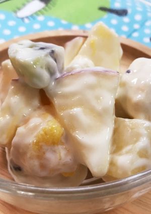 水切りヨーグルトで フルーツサラダ♫-レシピのメイン写真