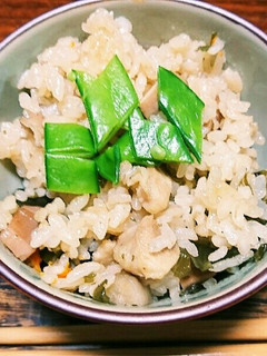 筑前煮で炊き込みご飯-レシピのメイン写真