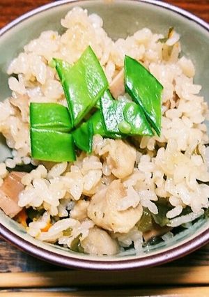 筑前煮で炊き込みご飯-レシピのメイン写真