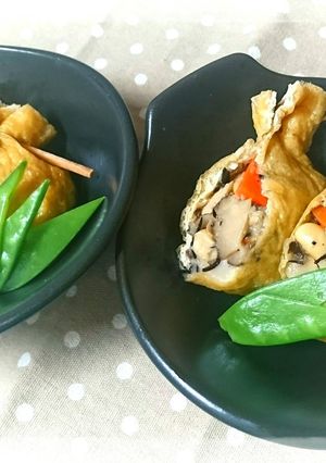 簡単健康☆【まごわやさしい】餅入り巾着♪-レシピのメイン写真