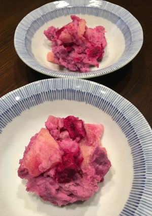 紫さつまいもとリンゴとビーツのサラダ-レシピのメイン写真