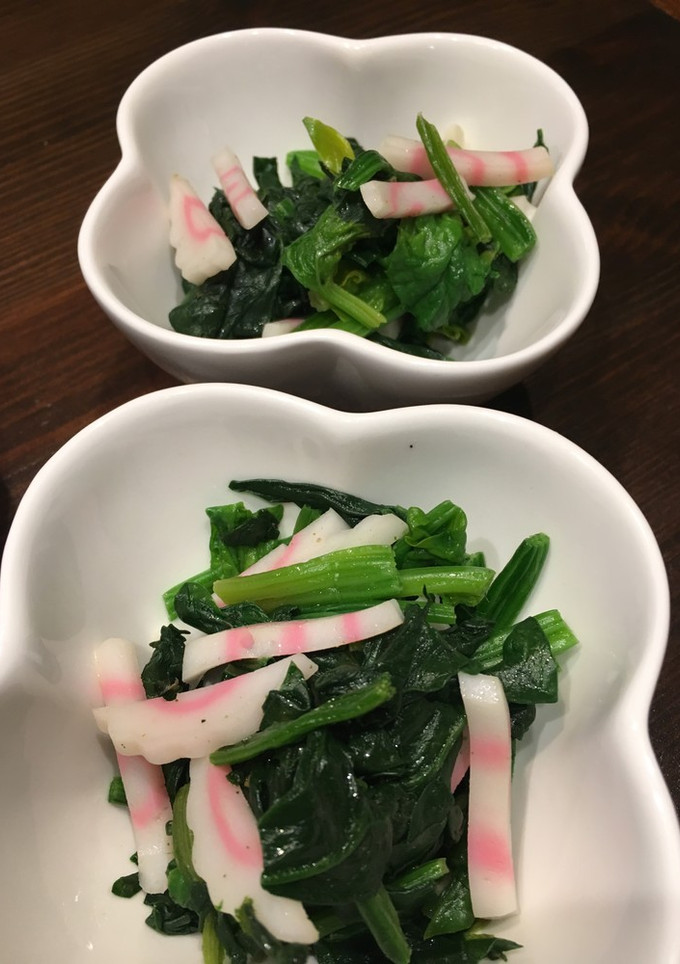 ほうれん草とナルトの和え物-レシピのメイン写真