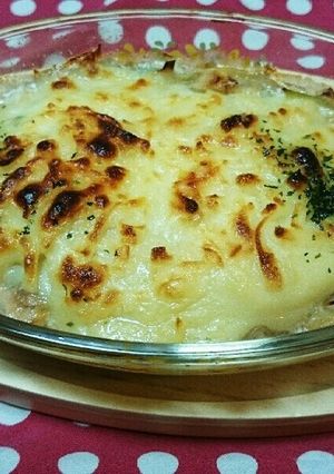 簡単☆長ネギとエノキの豆乳グラタン♪-レシピのメイン写真