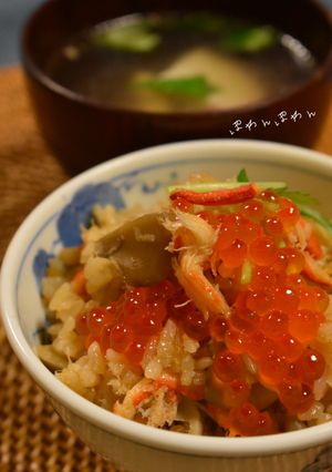 ちょっと贅沢♡かに缶で炊き込み御飯-レシピのメイン写真