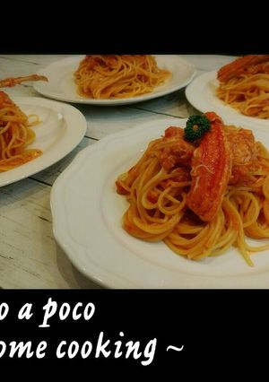 うま！蟹肩で蟹のトマトクリームパスタ-レシピのメイン写真