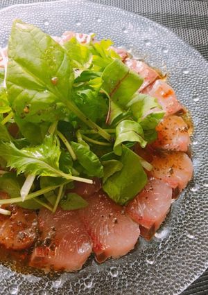 手作りドレッシング♡はまちのカルパッチョ-レシピのメイン写真