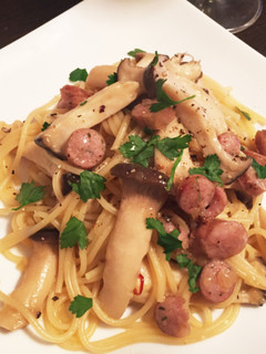 ソーセージとキノコの和風パスタ-レシピのメイン写真