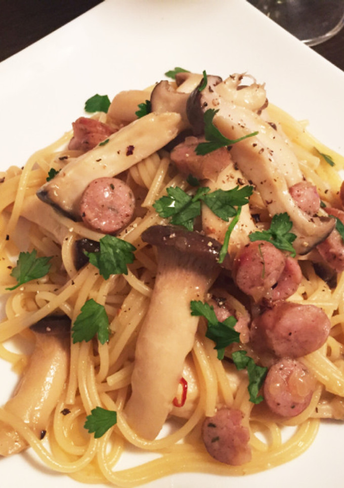 ソーセージとキノコの和風パスタ-レシピのメイン写真