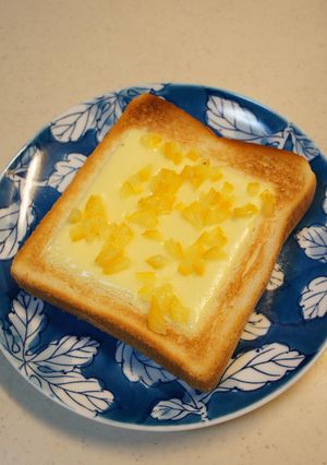 塩柚子チーズトースト-レシピのメイン写真
