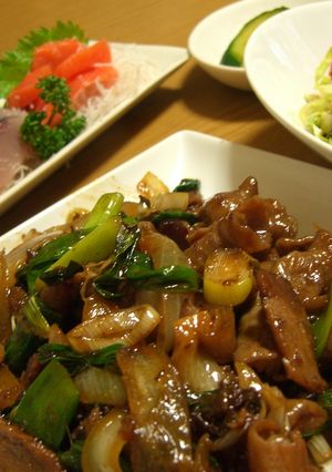 鶏レバーとネギのヘルシーオイスターソース-レシピのメイン写真