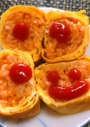 お弁当にも！卵焼き風オムライス-レシピのメイン写真