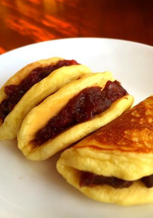 餅リメイク♡餅もちバターどら焼き-レシピのメイン写真