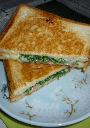 ハモンセラーノ＋フェンネルのホットサンド-レシピのメイン写真