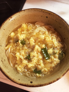 お腹へのやさしさ・黒酢卵あんかけうどん-レシピのメイン写真