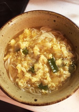 お腹へのやさしさ・黒酢卵あんかけうどん-レシピのメイン写真