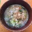 お腹へのやさしさ・梅鶏だし雑炊