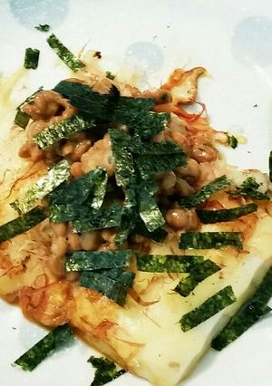 おもちのねぎ＆チーズ焼き♥納豆のせ～♪-レシピのメイン写真