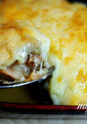 白菜と餃子の皮でラザニア風♪白菜消費に♡-レシピのメイン写真