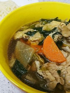 簡単! 武蔵野うどん 肉汁つけうどんの汁-レシピのメイン写真