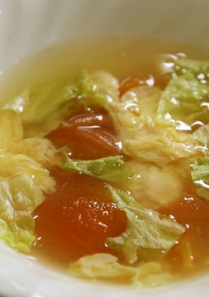 食欲がない日の朝食に★トマトと卵のスープ-レシピのメイン写真