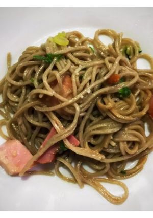 ペペロンチーノは冷凍そばが美味いし時短-レシピのメイン写真