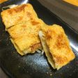 カリもちっ♪油揚げのねぎ餅はさみ焼き