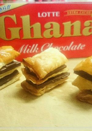 挟むだけ。チョコたっぷりミルフィーユ-レシピのメイン写真