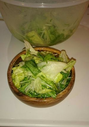 レタスと水菜のさっぱり&こく旨簡単サラダ-レシピのメイン写真