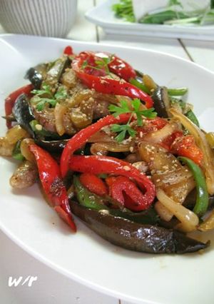 ナスと豚肉の青椒肉絲-レシピのメイン写真