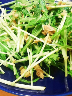簡単☆材料2つの水菜サラダ-レシピのメイン写真