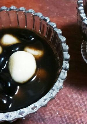 リメイク♪黒豆汁の白玉団子-レシピのメイン写真