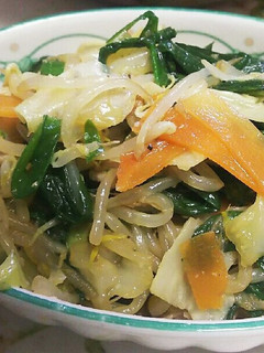 レンジで簡単!豚肉と野菜のあえもの-レシピのメイン写真