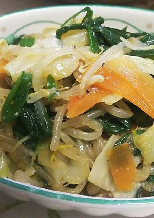 レンジで簡単！豚肉と野菜のあえもの-レシピのメイン写真