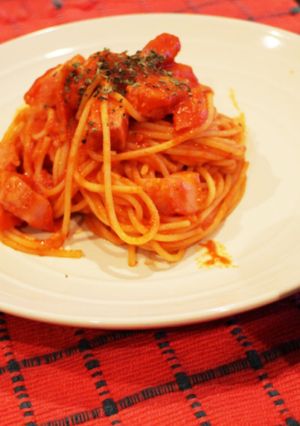 簡単厚切りベーコンのトマトパスタ-レシピのメイン写真