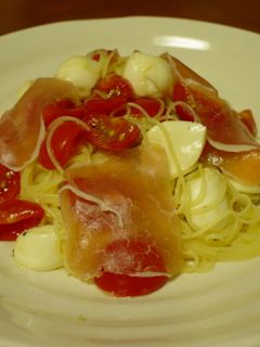 トマト生ハムモッツァレラ♪冷製パスタ-レシピのメイン写真