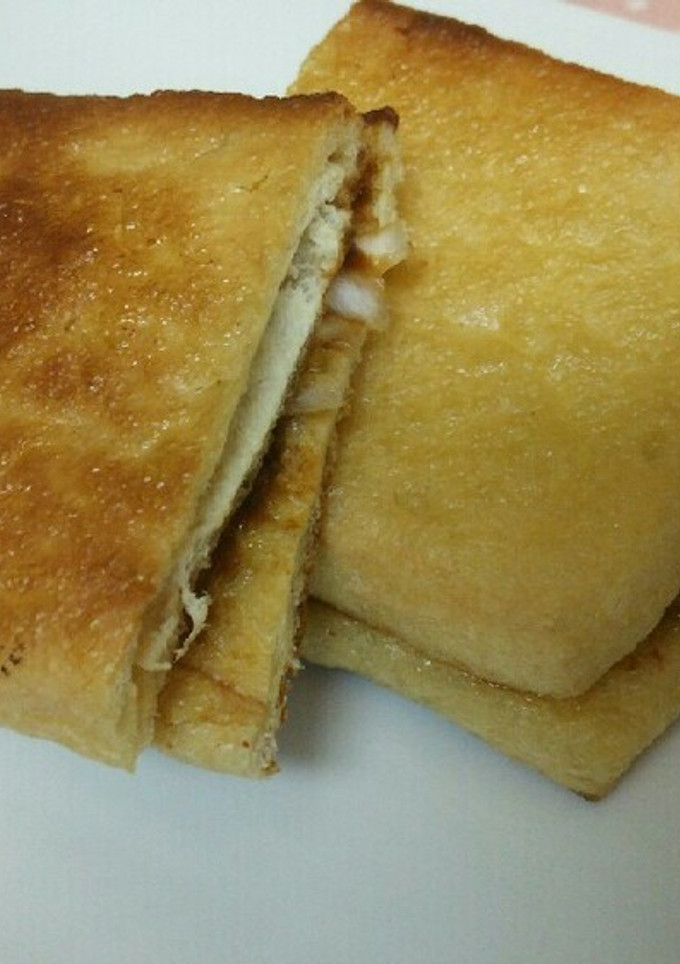 油揚げで簡単ネギ味噌はさみ焼き-レシピのメイン写真