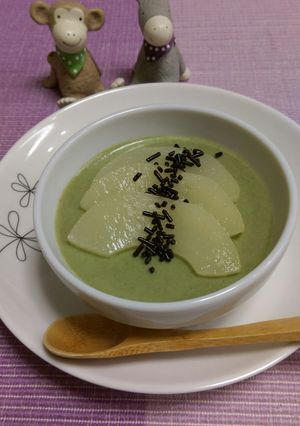 クロレラ入り！桃缶と豆腐のムース-レシピのメイン写真