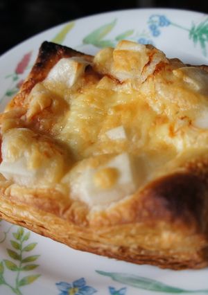 パイで餅ピザ☆めんたいマヨ餅チーズ-レシピのメイン写真
