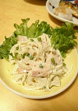 れんこんとハムのサラダ-レシピのメイン写真