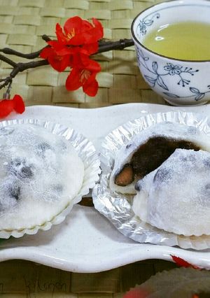 お豆腐入りでモッチモチ♥新春に豆大福-レシピのメイン写真