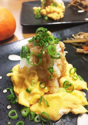 優しい炒り玉子のおろし添え。朝食に！-レシピのメイン写真