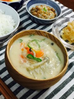 朝食に! 具沢山 粕汁-レシピのメイン写真