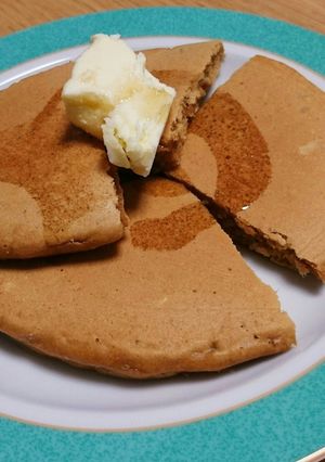 きな粉とバナナ入りホットケーキ♥-レシピのメイン写真